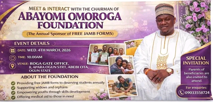 Abayomi Omoroga Foundation Hosts Interactive Session, Reaffirms Commitment to Educational Support