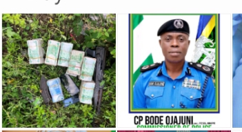 OGUN POLICE NEUTRALIZE KIDNAPPING KINGPIN, RECOVER AK-47 RIFLE, TWENTY ROUNDS OF LIVE AMMUNITION, TWO MILLION NAIRA CASH, MOBILE PHONES