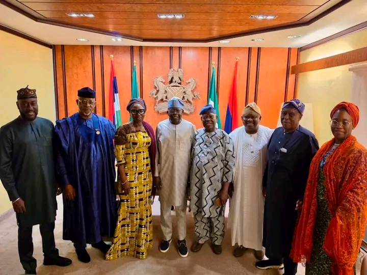 TINUBU RECEIVES OGUN APC GOVERNORSHIP TICKET AS YAYI PRESENTS RUNNING MATE IN ABUJA