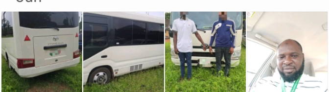 OGUN POLICE DEMOBILISE STOLEN COMPANY 28-SEATER TOYOTA COASTER BUS, FOIL CROSS-BORDER SMUGGLING PLOT, ARREST COMPANY DRIVER AND HIS GUARANTOR
