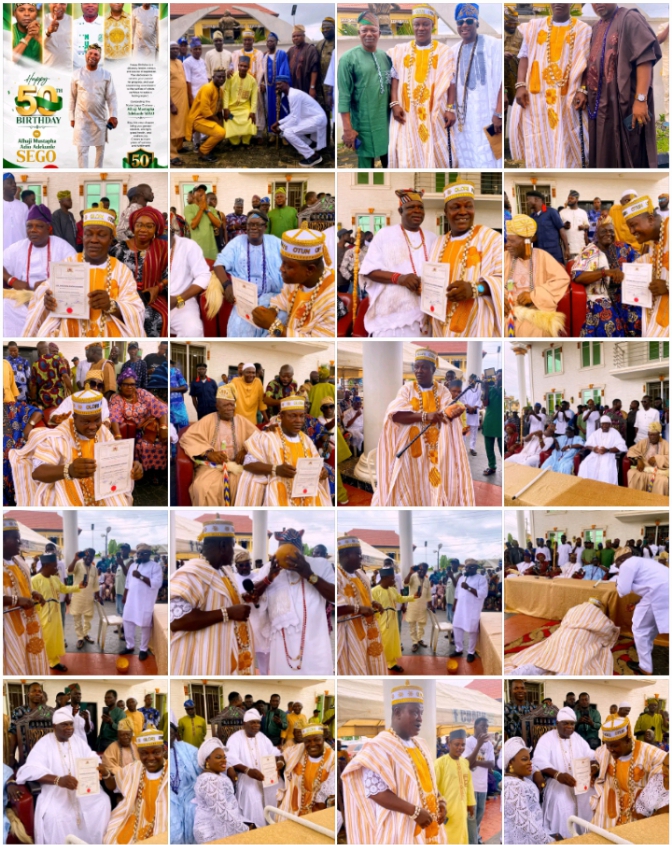 Olota of Ota Installs Chief Saheed Ekundayo Ogungbayi as Olori Otun Ota
