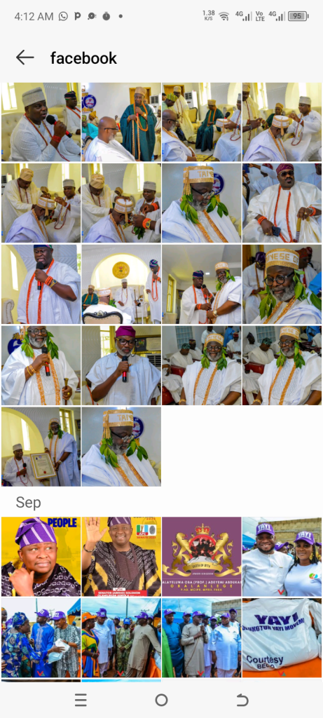 ISLAND CLUB CHAIRMAN, OMO’BA (DR) ROTIMI OLASODE-MARTINS, BAGS TAYESE OF OTA AWORI KINGDOM