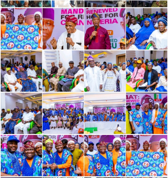 OGUN 2027: NOIMOT SALAKO-OYEDELE DEMONSTRATES POLITICAL COMMITMENT, LEADS NSO FAMILY TO PRESENT 12,000 YARDS OF ANKARA TO YAYI